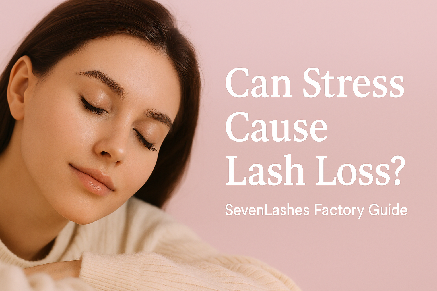 Can Stress Cause Lash Loss? The Link Between Stress and Eyelash Shedding | SevenLashes Factory Guide