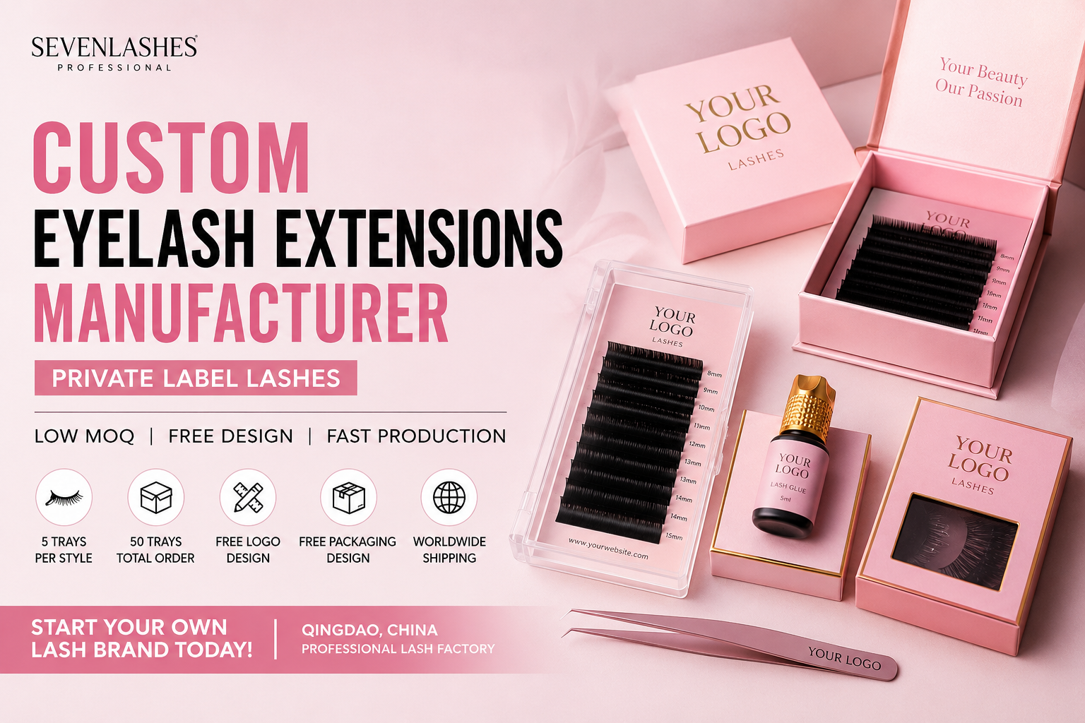 Custom Eyelash Extensions Manufacturer: Private Label Lash Packaging Guide 2026