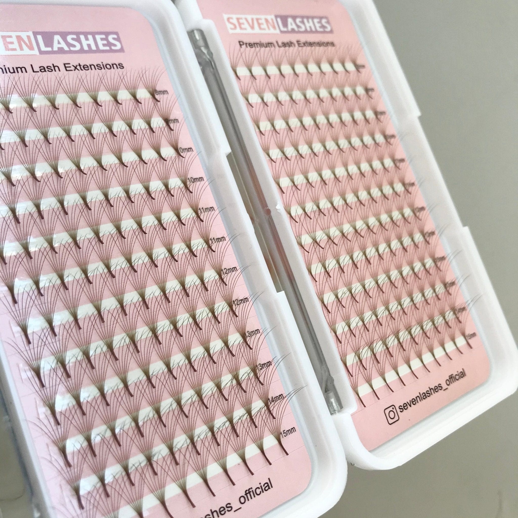 Sevenlashes Brown 5D/8D Premade Fan Eyelash extension 5D Premade Fan Slim base