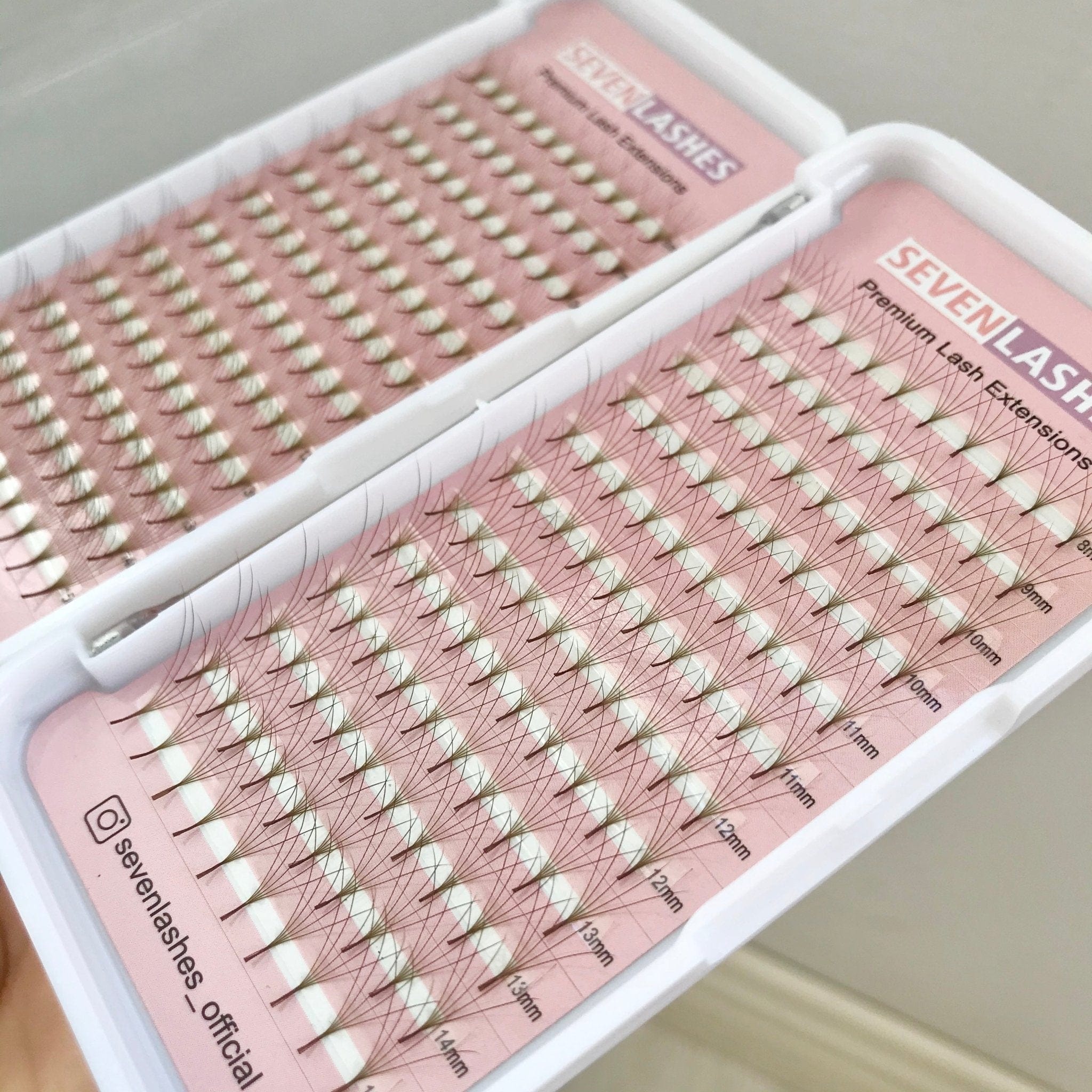 Sevenlashes Brown 5D/8D Premade Fan Eyelash extension 5D Premade Fan Slim base
