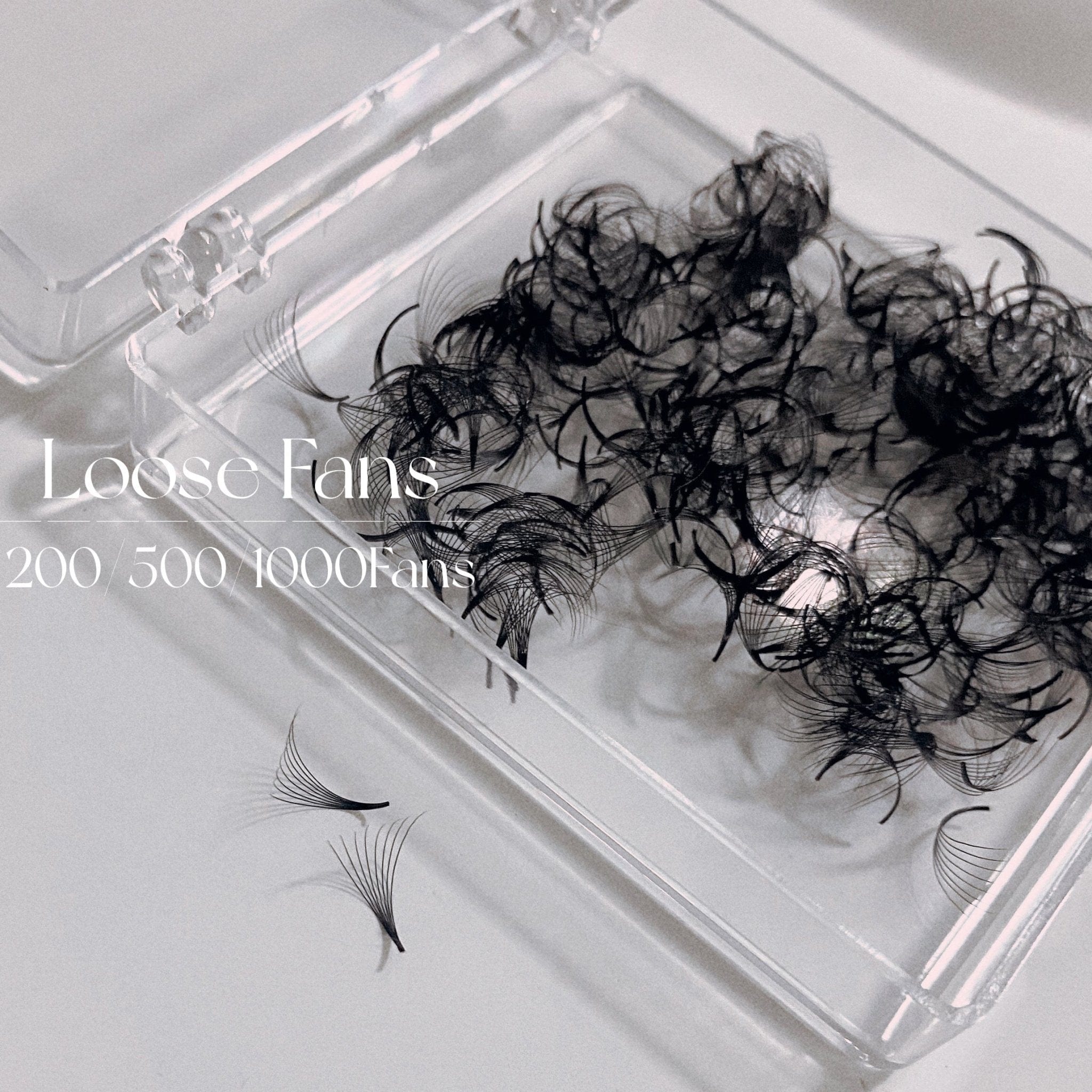 Sevenlashes Loose fans 200fans Eyelash extension 10D Premade Fan Slim base 
