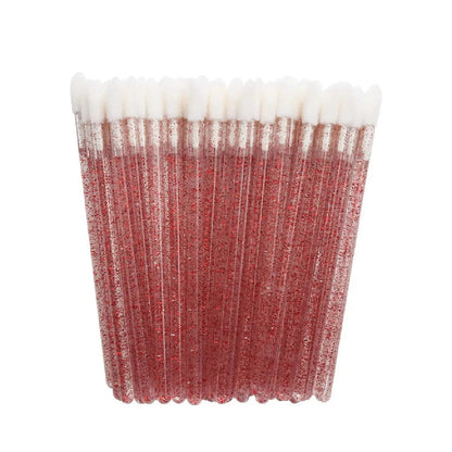Sevenlashes 50pcs/pack / Red Glitter Lip Gloss Wands Glitter Lip Gloss Wands-3 Glitter Lip Gloss Wands