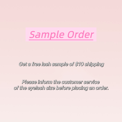 Sevenlashes Free  Lashes Sample Free Lashes Sample* Sample Order Free Lashes Sample*