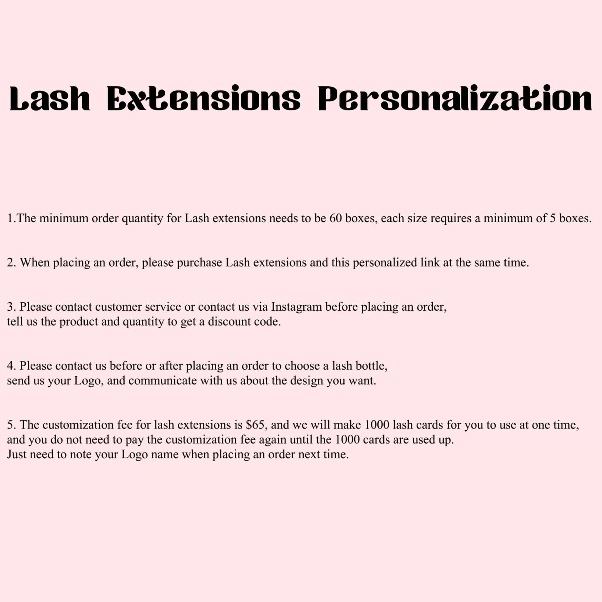 Sevenlashes Lash Extensions Personalization 1000pcs Products Personalization logo Products Personalization logo