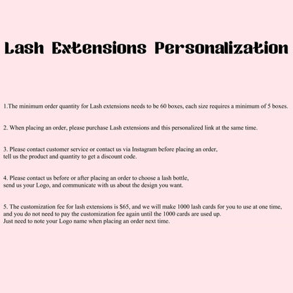Sevenlashes Lash Extensions Personalization 1000pcs Products Personalization logo Products Personalization logo