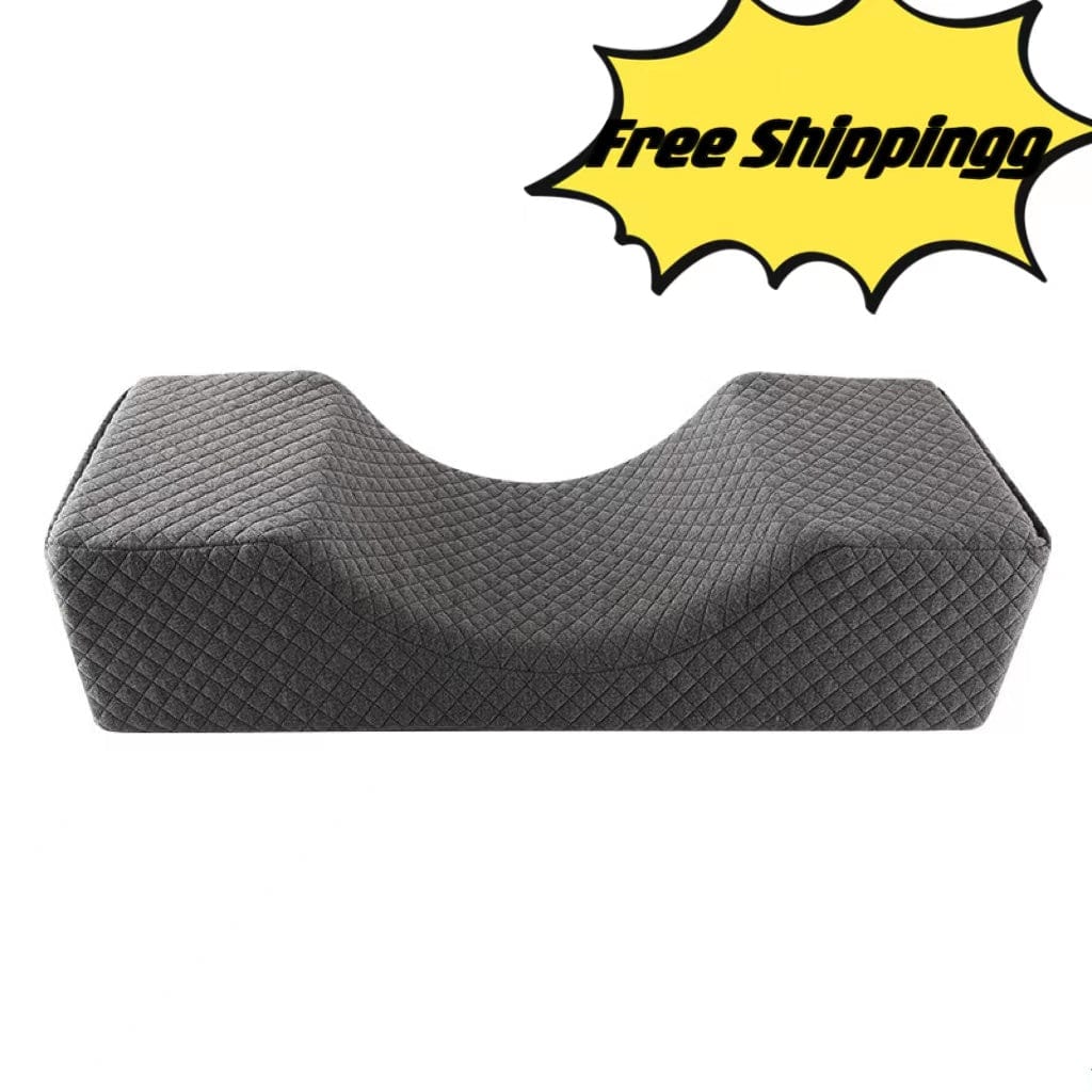 Sevenlashes-Premium Eyelash Wholesaler Eyelash U-shaped pillow / gray checkered plush U-shaped pillow U-shaped pillow