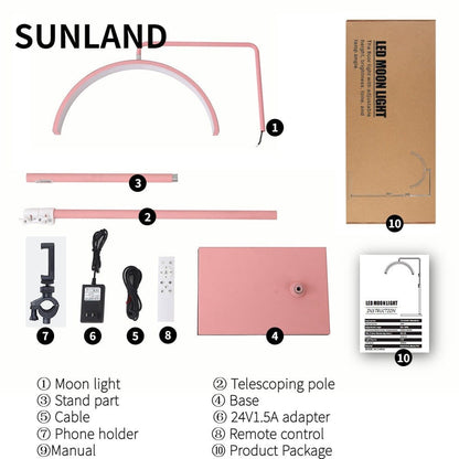 Sevenlashes-Premium Eyelash Wholesaler LED Moon Light Half Lamp for Eyelash Extensions LED Moon Light Half Lamp for Eyelash Extensions